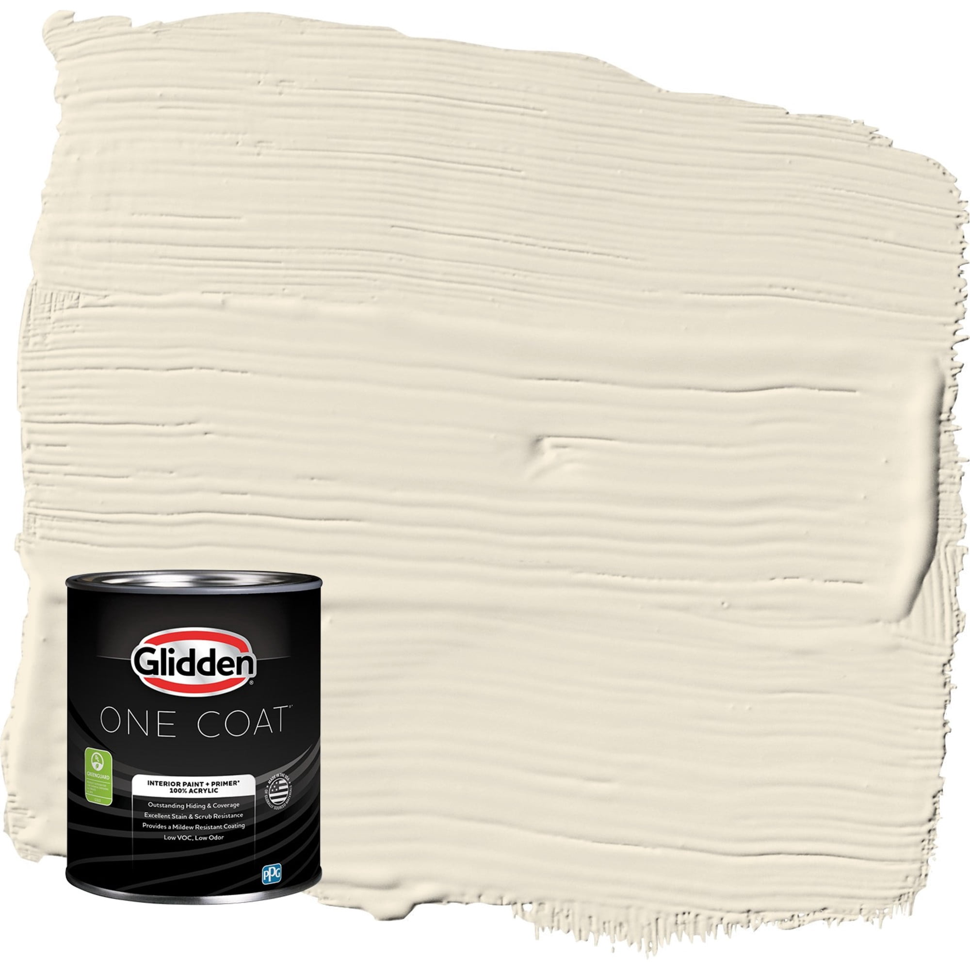 Glidden One Coat Brandied Pears / Beige Semi-Gloss Interior Paint with Primer, 1 Quart