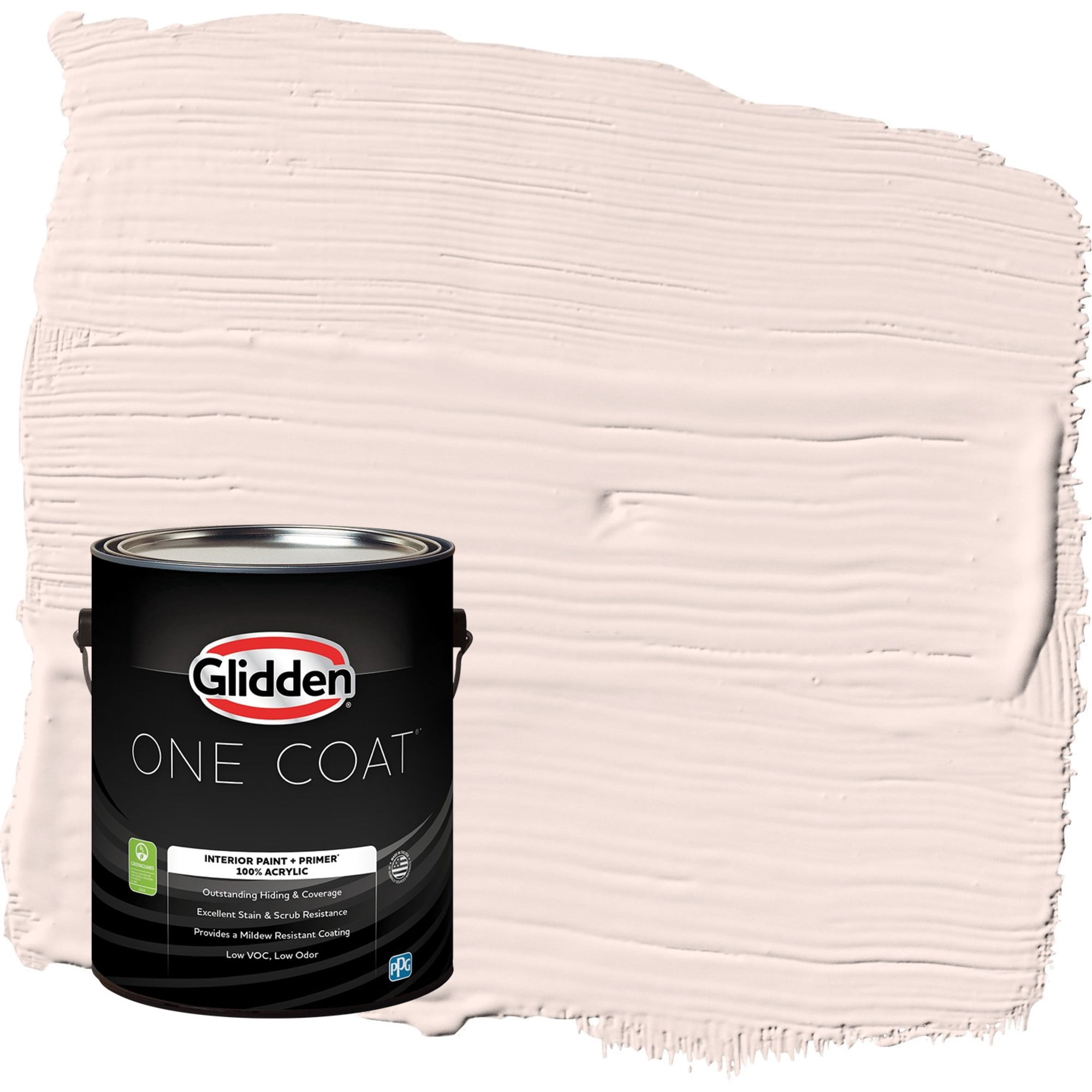 Glidden One Coat Brandy Alexander / Red Flat Interior Paint with Primer, 1 Gallon