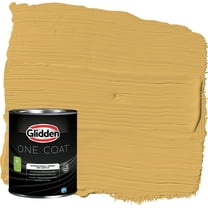 Glidden One Coat Interior Paint and Primer, Butterscotch Bliss / Yellow, 1 Quart, Flat