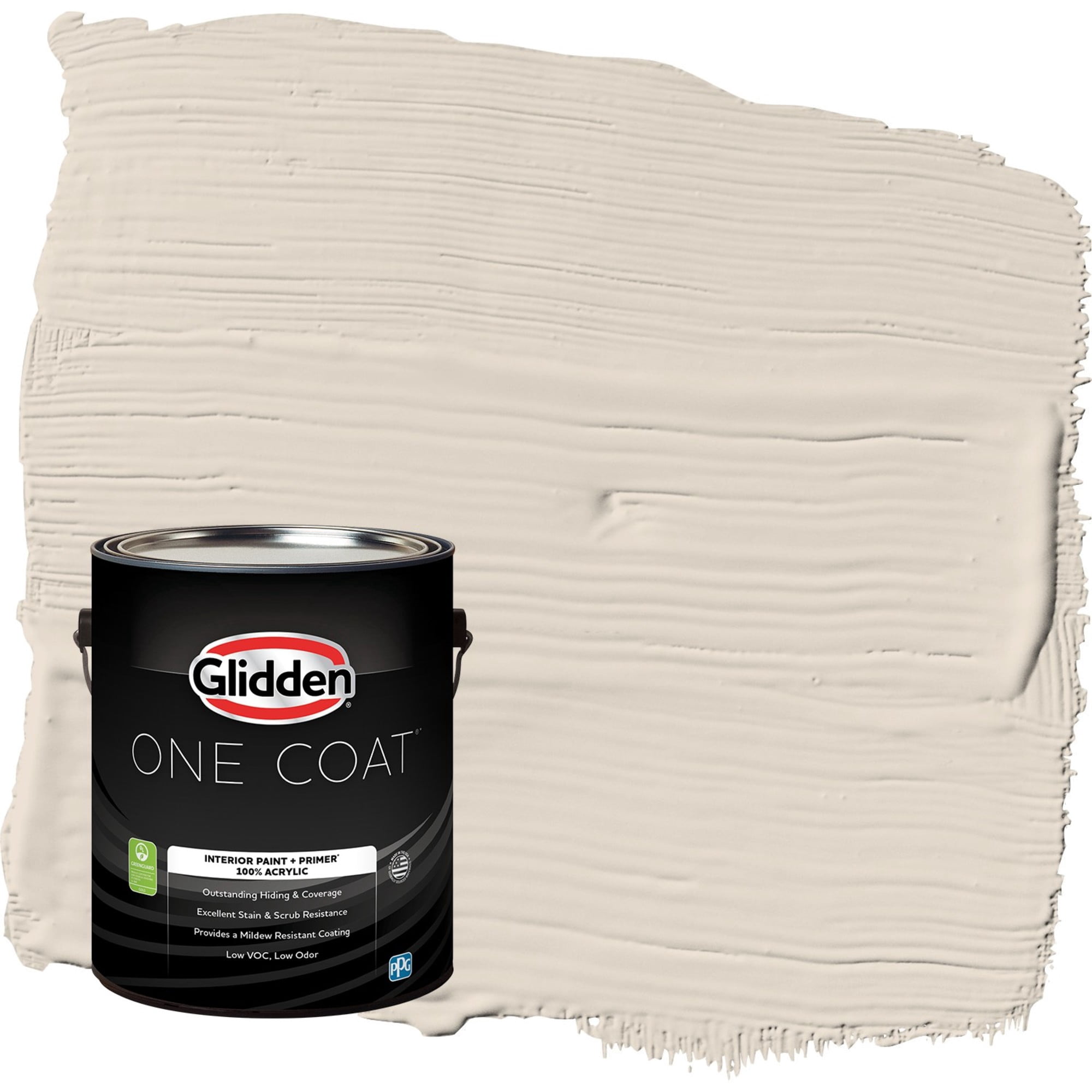 Glidden One Coat Casual Elegance / Beige Eggshell Interior Paint with Primer, 1 Gallon
