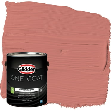 Glidden One Coat Interior Paint and Primer, Chili Pepper / Red, Gallon, Eggshell