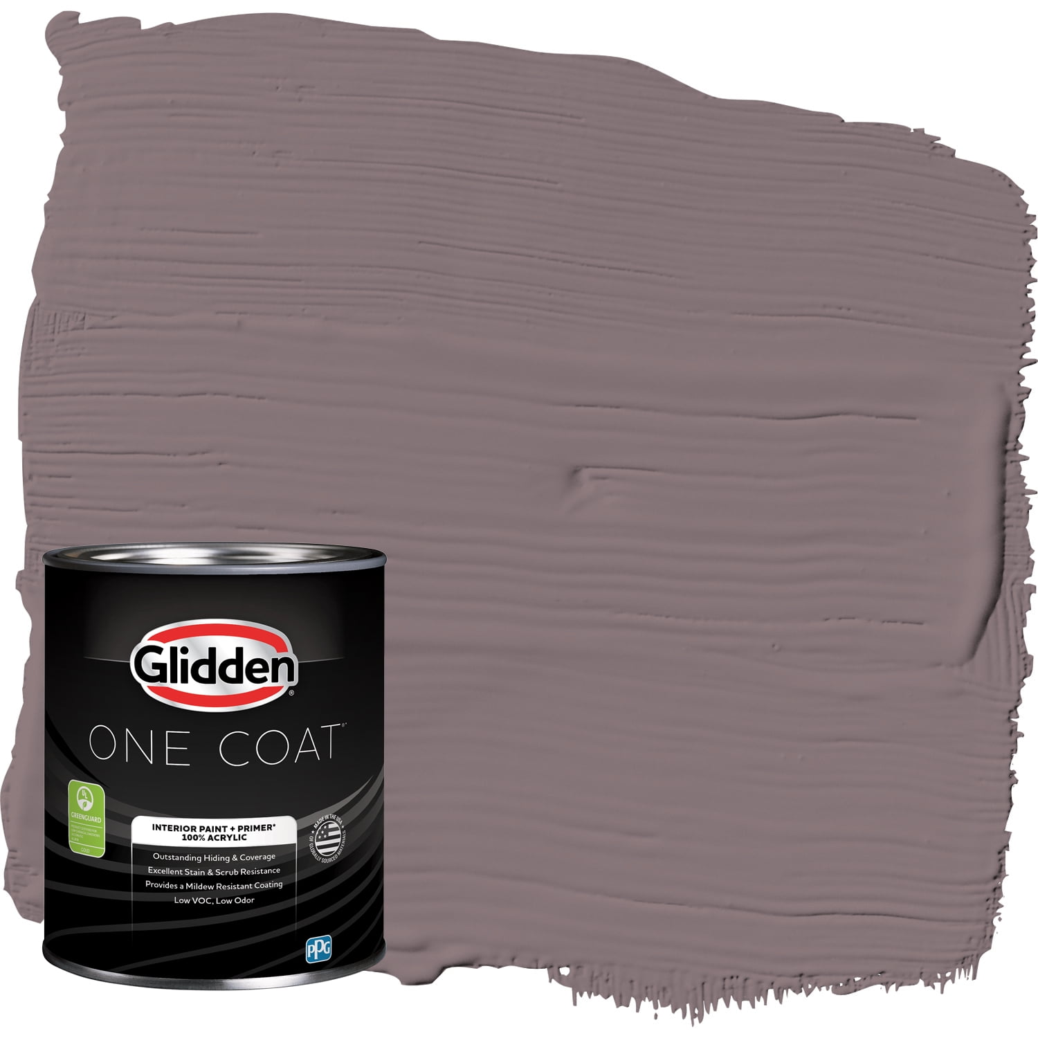 Glidden One Coat Interior Paint and Primer, Choo Choo / Purple, 1-Quart, Flat