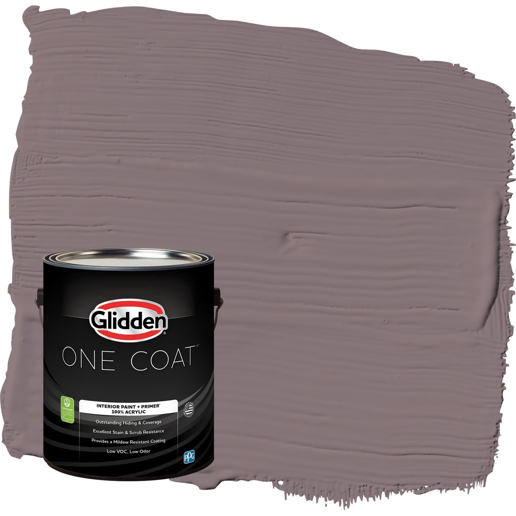 Glidden One Coat Choo Choo / Purple Semi-Gloss Interior Paint with Primer, 1 Gallon