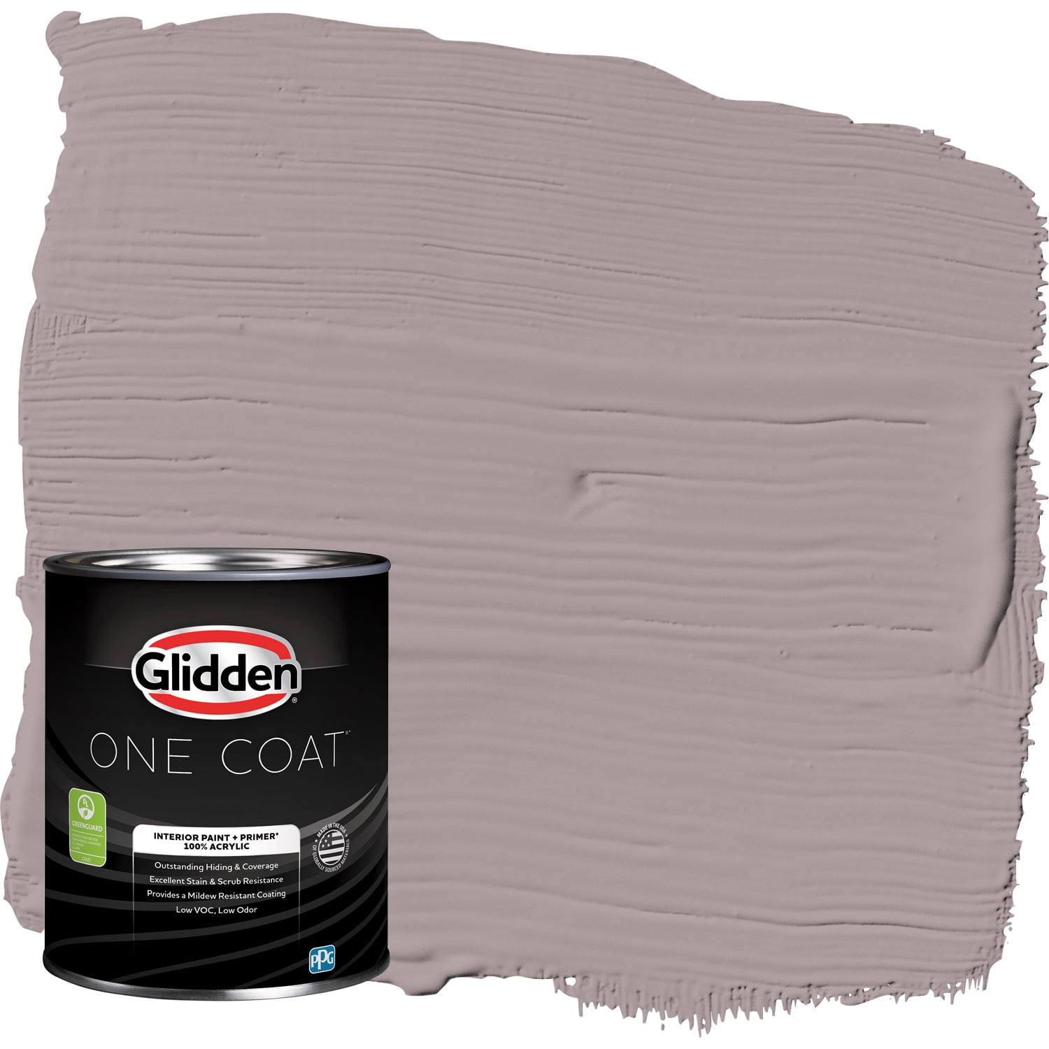 Glidden One Coat Interior Paint and Primer, Coffee Custard / Purple, 1-Quart, Flat