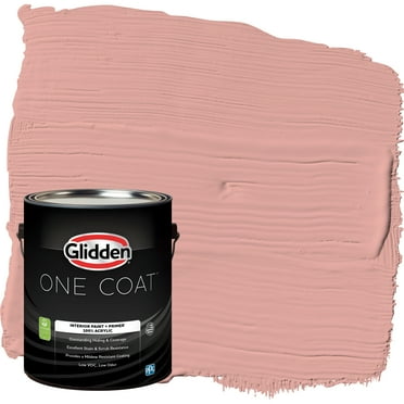 Glidden One Coat Interior Paint and Primer, Coral Cove / Orange, Gallon, Eggshell