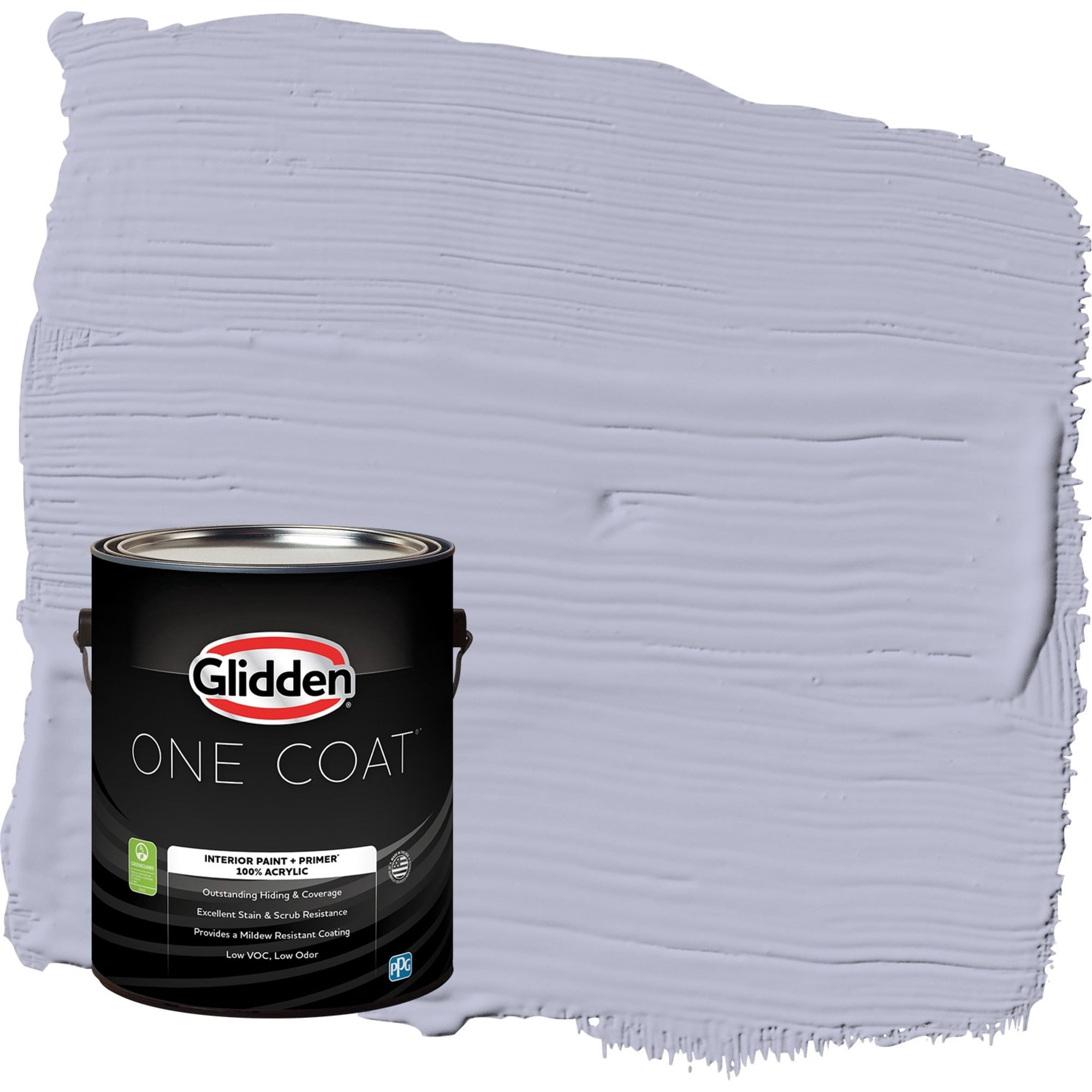 Glidden One Coat Cosmic / Purple Eggshell Interior Paint with Primer, 1 Gallon
