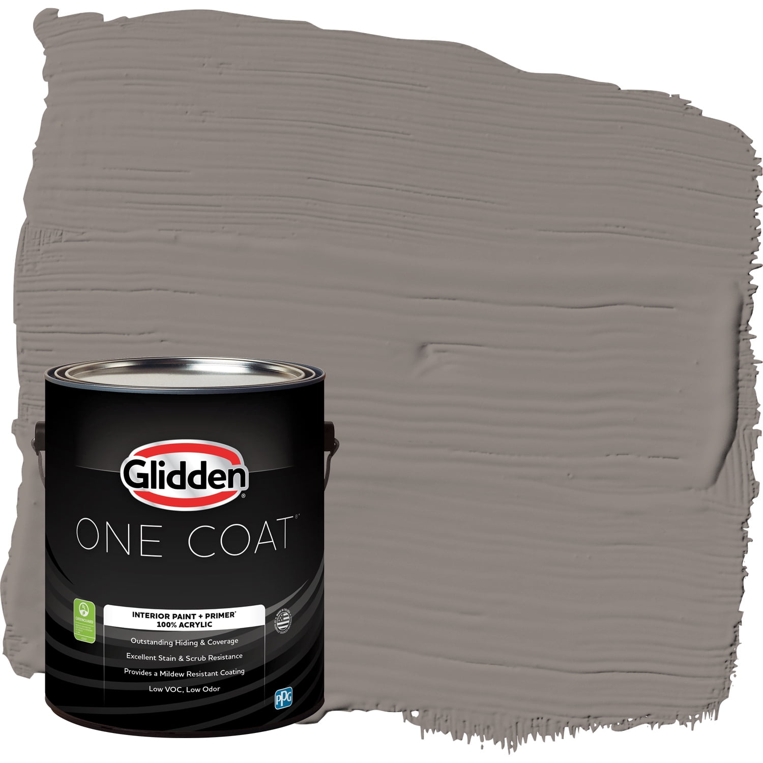 Glidden One Coat Interior Paint and Primer Elephant Gray Gray Gallon Eggshell Walmart