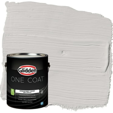 Glidden One Coat Interior Paint and Primer, Elusion / Gray, Gallon, Eggshell