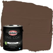 Glidden One Coat Interior Paint and Primer, Fudge / Brown, Gallon, Eggshell