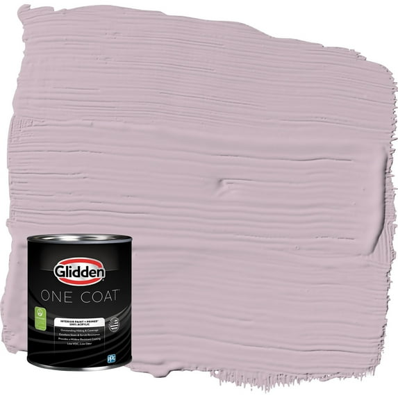 Glidden One Coat High Society / Purple Eggshell Interior Paint with Primer, 1 Quart