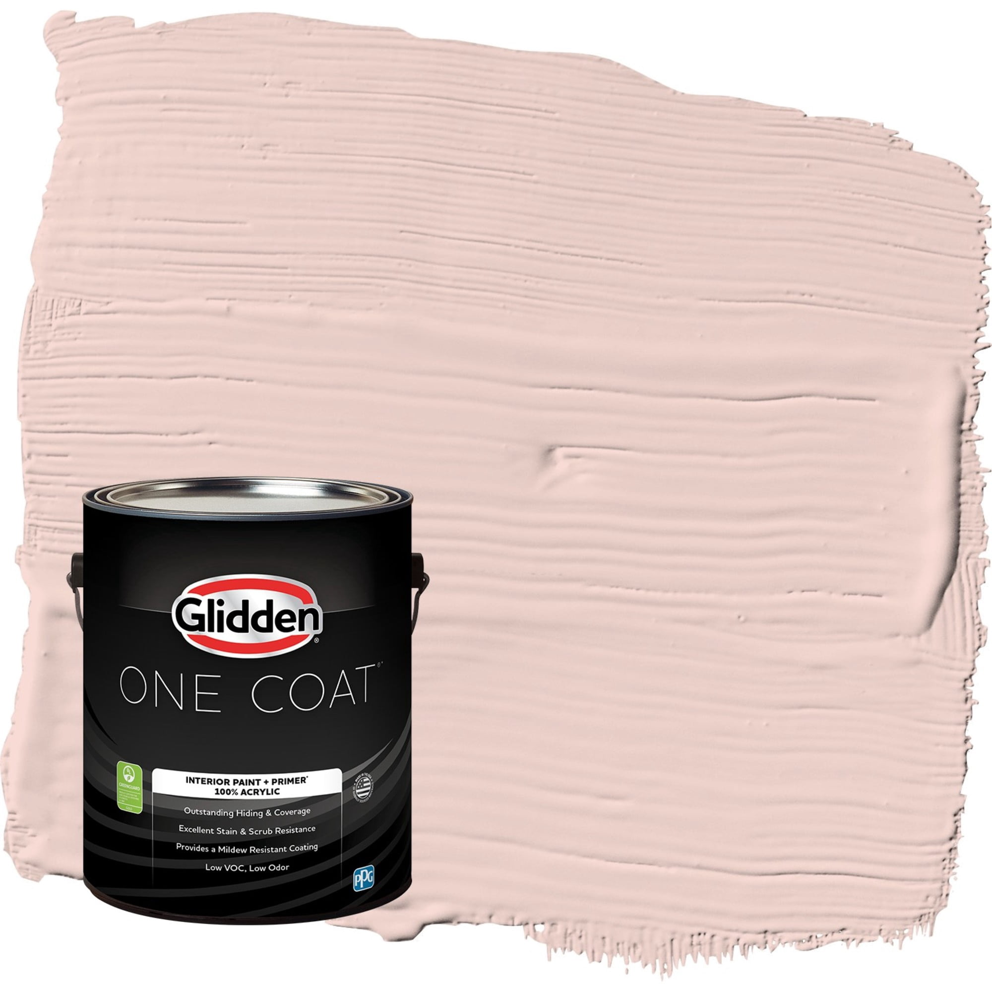Glidden One Coat Honeysweet / Orange Semi-Gloss Interior Paint with Primer, 1 Gallon