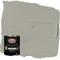Glidden One Coat Hot Stone / Gray Eggshell Interior Paint with Primer, 1 Quart