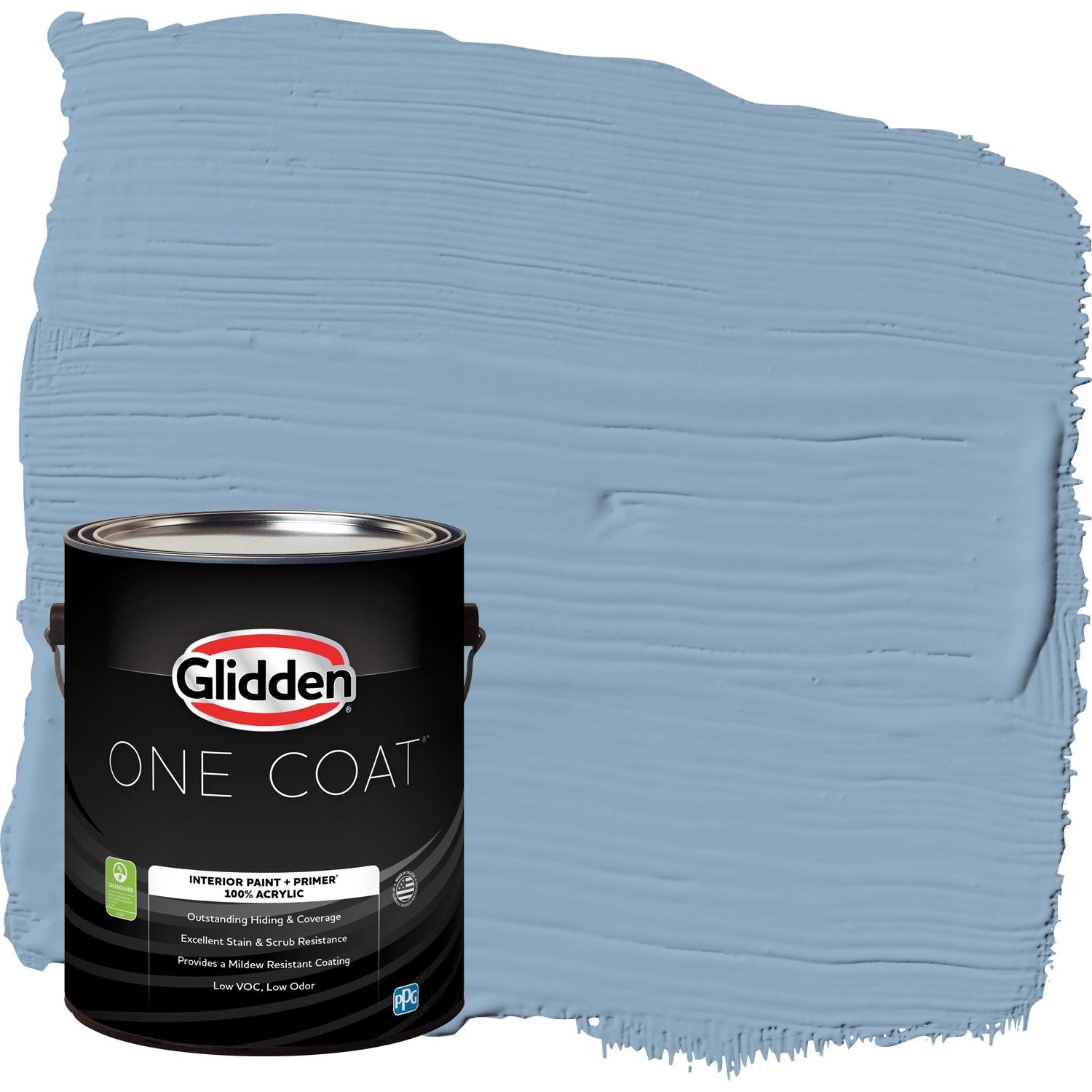 Glidden One Coat Interior Paint and Primer, Aquamarine Dream / Blue, 1