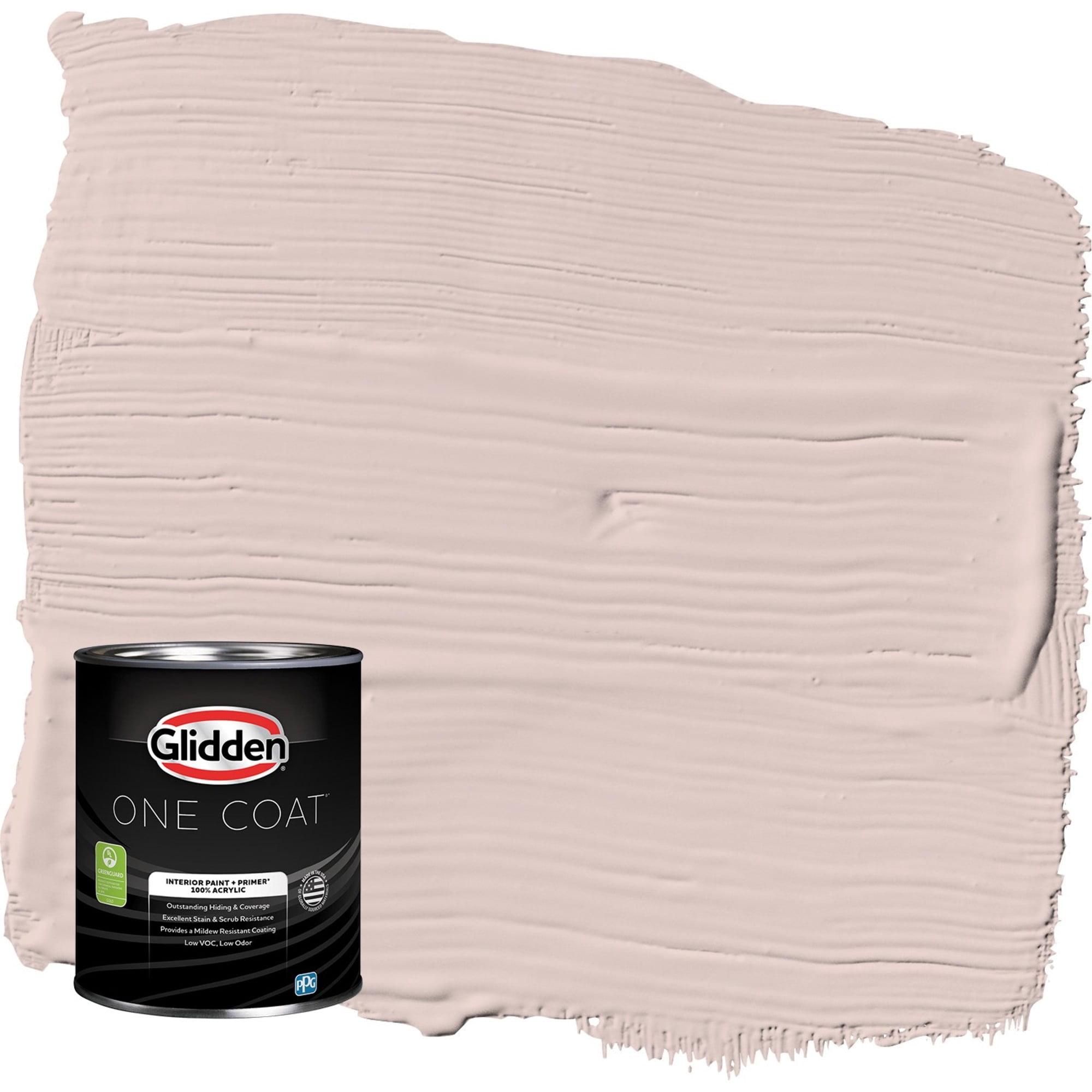 Glidden One Coat Kangaroo Paw / Pink Eggshell Interior Paint with Primer, 1 Quart