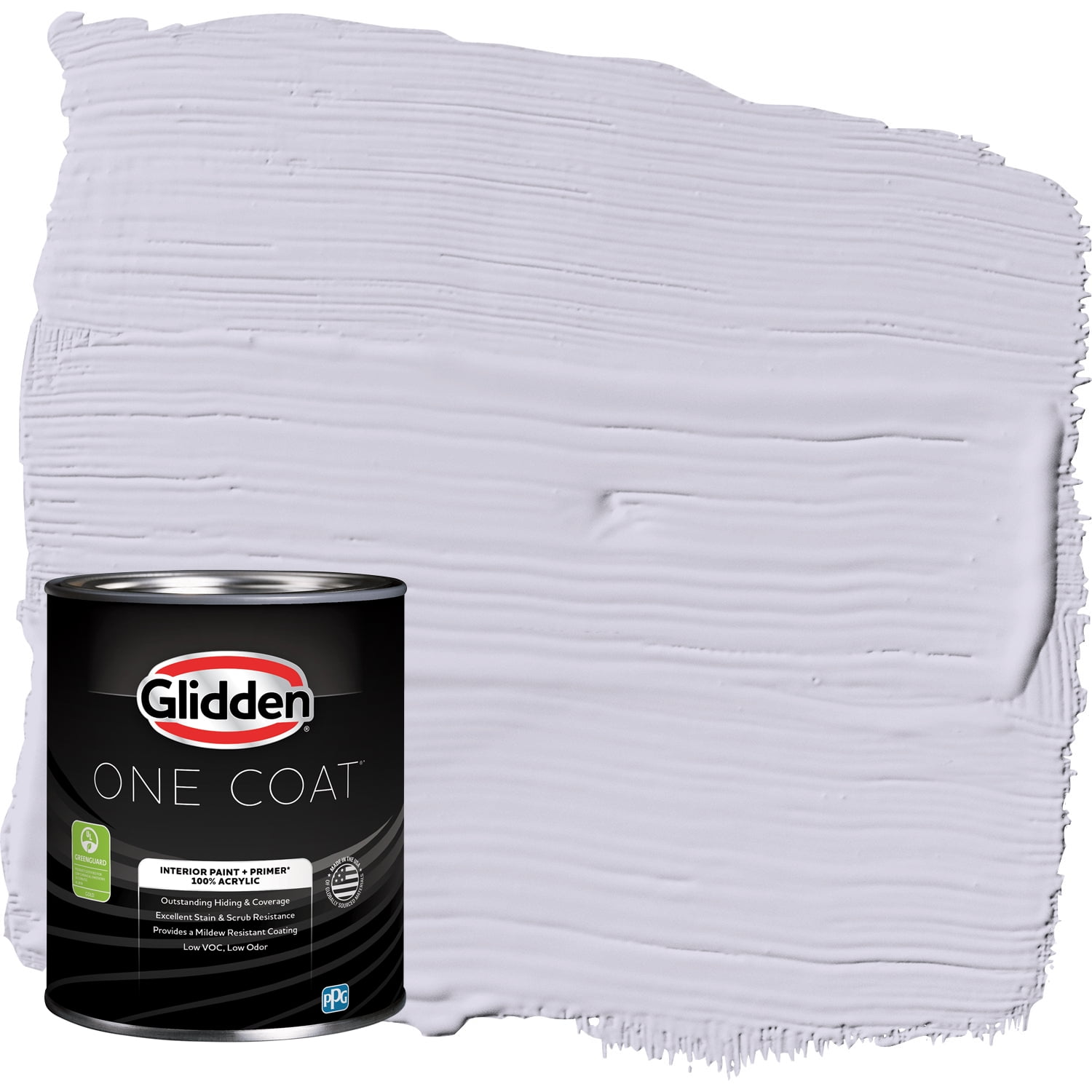 Glidden One Coat Interior Paint and Primer, Lavender Haze / Purple, 1