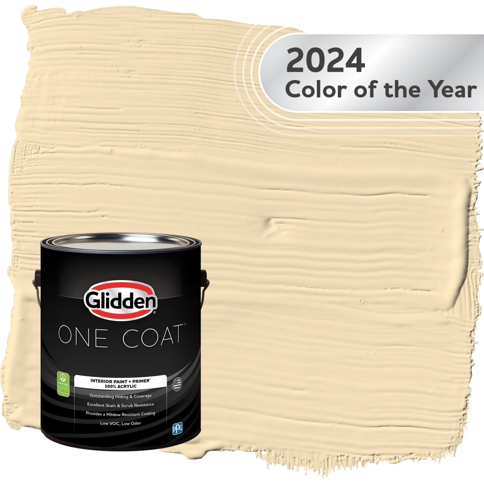 Glidden One Coat Limitless / Yellow Eggshell Interior Paint with Primer, 1 Gallon