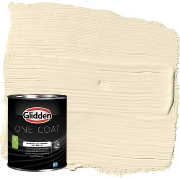 Glidden One Coat Interior Paint and Primer, Magnolia Blossom / White, 1 Quart, Flat
