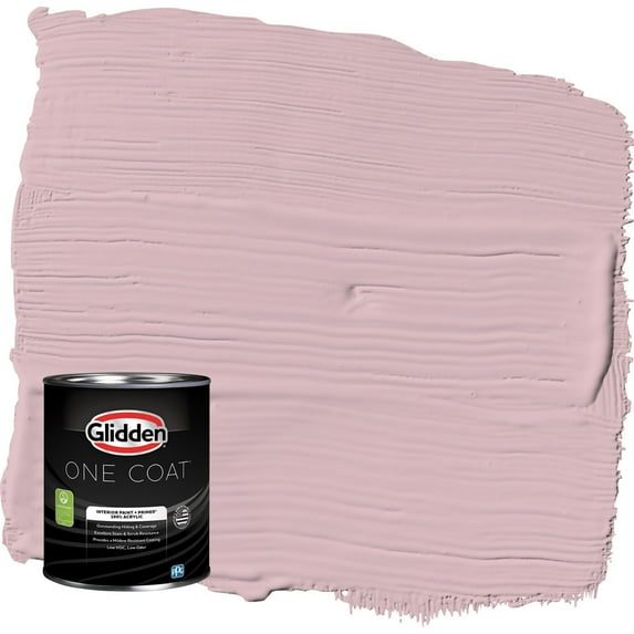Glidden One Coat Nostalgia / Purple Flat Interior Paint with Primer, 1 Quart