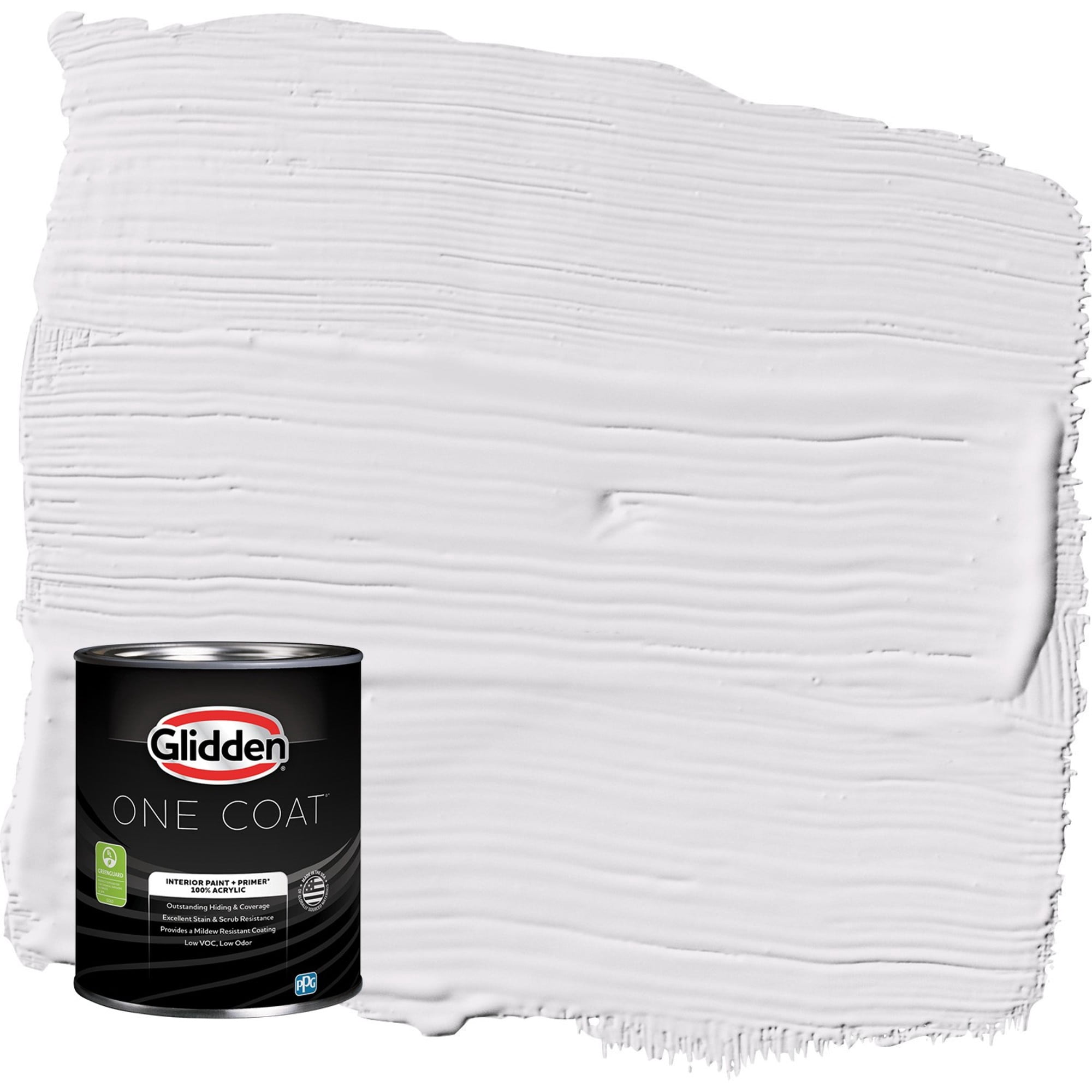 Glidden One Coat Orchid Blossom / Purple Flat Interior Paint with Primer, 1 Quart