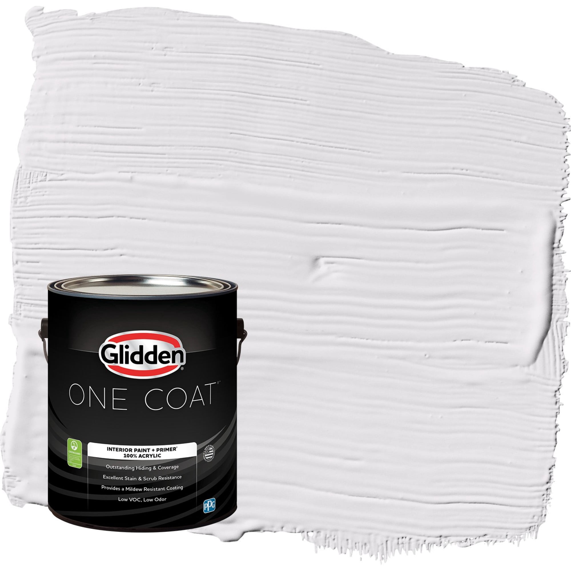 Glidden One Coat Orchid Blossom / Purple Semi-Gloss Interior Paint with Primer, 1 Gallon