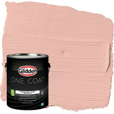 Glidden One Coat Interior Paint and Primer, Peach Beige / Orange, Gallon, Eggshell