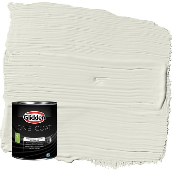 Glidden One Coat Rain Cloud / Green Eggshell Interior Paint with Primer, 1 Quart