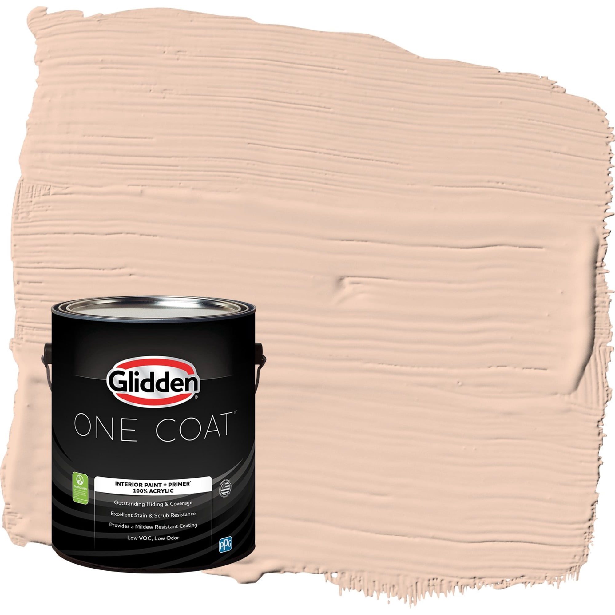 Glidden One Coat Scotchtone / Orange Semi-Gloss Interior Paint with Primer, 1 Gallon