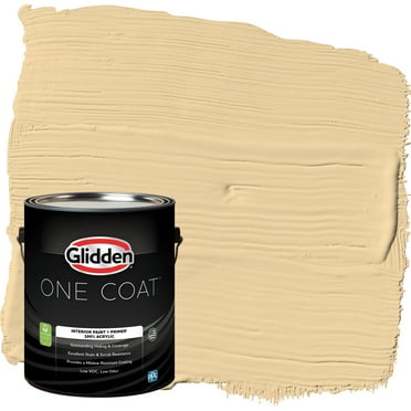 Glidden One Coat Interior Paint and Primer, Spice is Nice / Beige, Gallon, Eggshell
