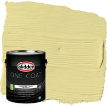 Glidden One Coat Interior Paint and Primer, Subtle Sunshine / Yellow, 1 Gallon, Eggshell