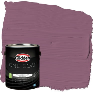 Glidden One Coat Interior Paint and Primer, Victorian Plum / Purple, Gallon, Eggshell