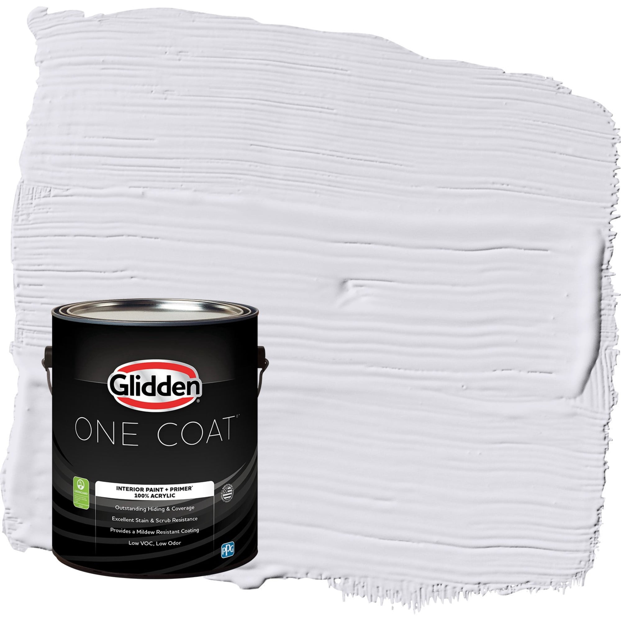Glidden One Coat Violet Echo / Purple Flat Interior Paint with Primer, 1 Gallon