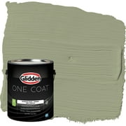 Glidden One Coat 1 Gallon Zebra Grass / Green Semi-Gloss Interior Paint with Primer