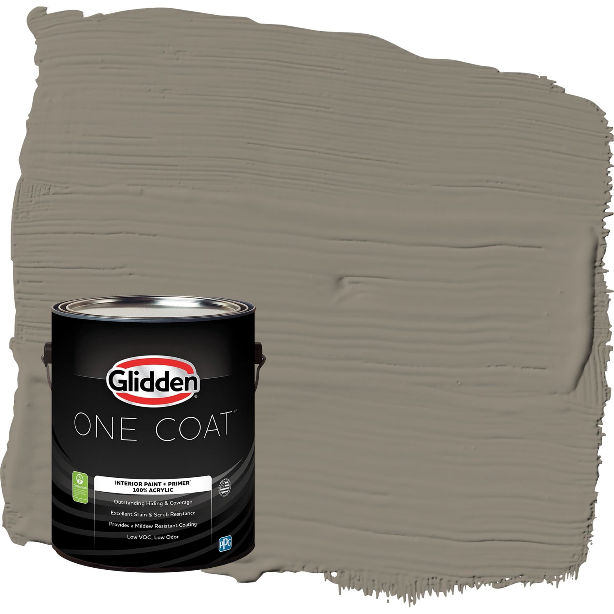 Glidden One Coat Roller Coaster / Tan Flat Interior Paint with Primer, 1 Gallon