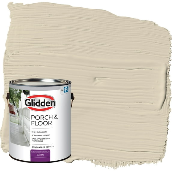 Glidden Porch & Floor 1 gal. Toasted Almond Satin Interior/Exterior Paint with Primer