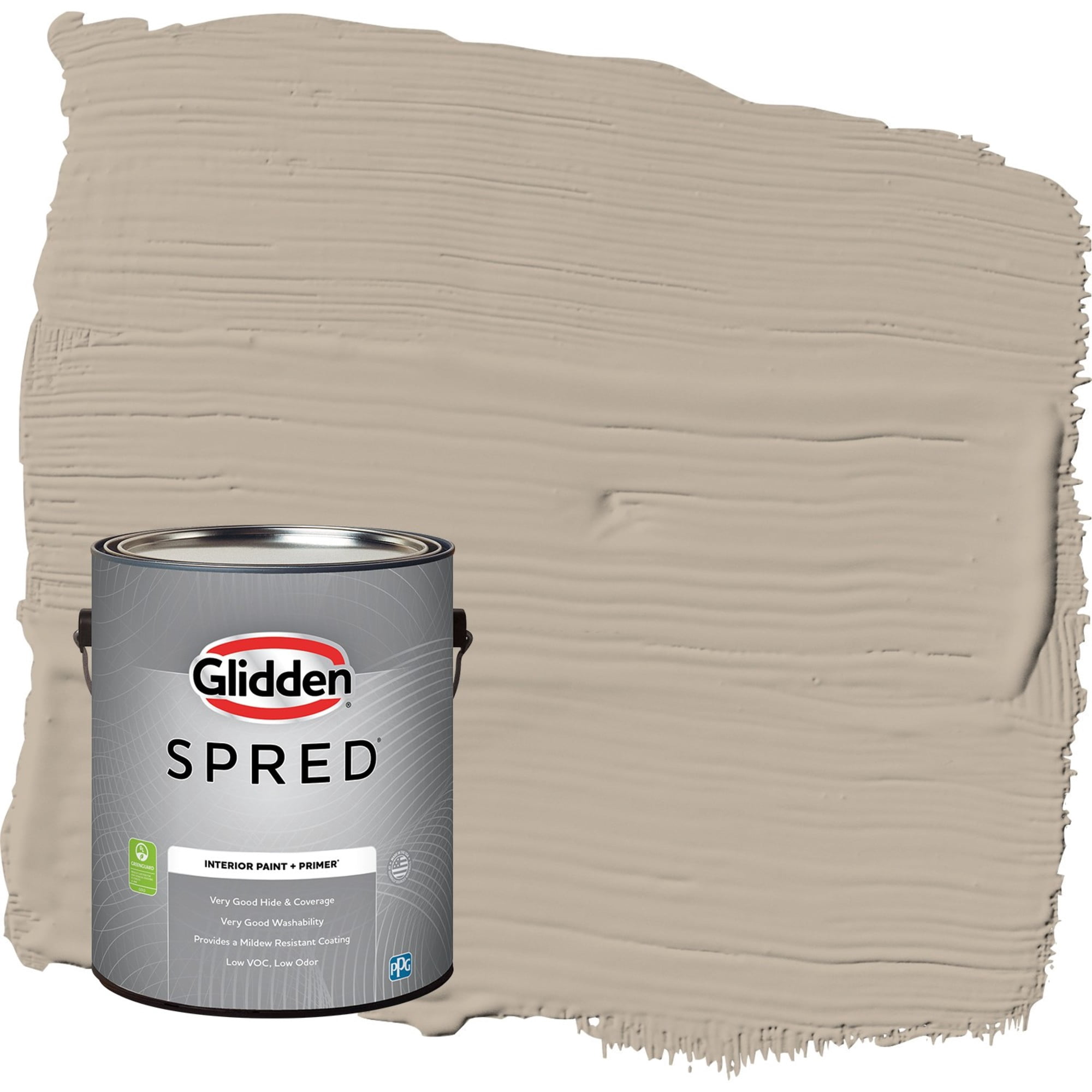 Glidden Spred Discover / Beige, Semi-Gloss Interior Paint with Primer, 1 Gallon