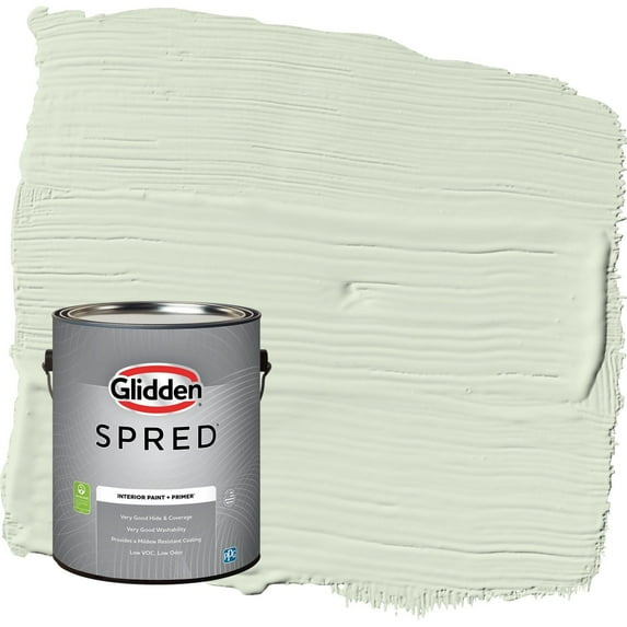 Glidden Spred Lime Spritz / Green Semi-Gloss Interior Paint with Primer, 1 Gallon