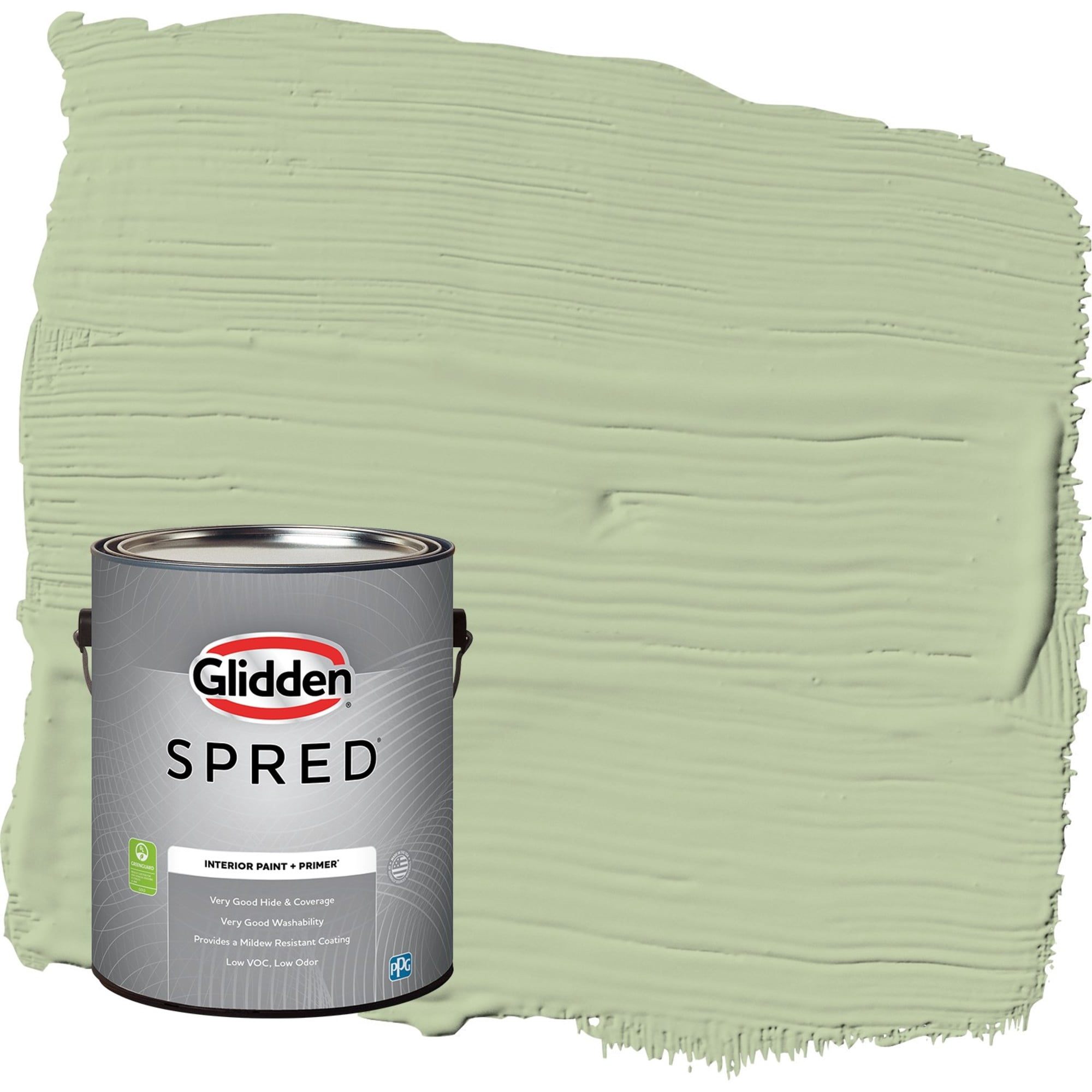 Glidden Spred Quaking Grass / Green, Semi-Gloss Interior Paint with Primer, 1 Gallon