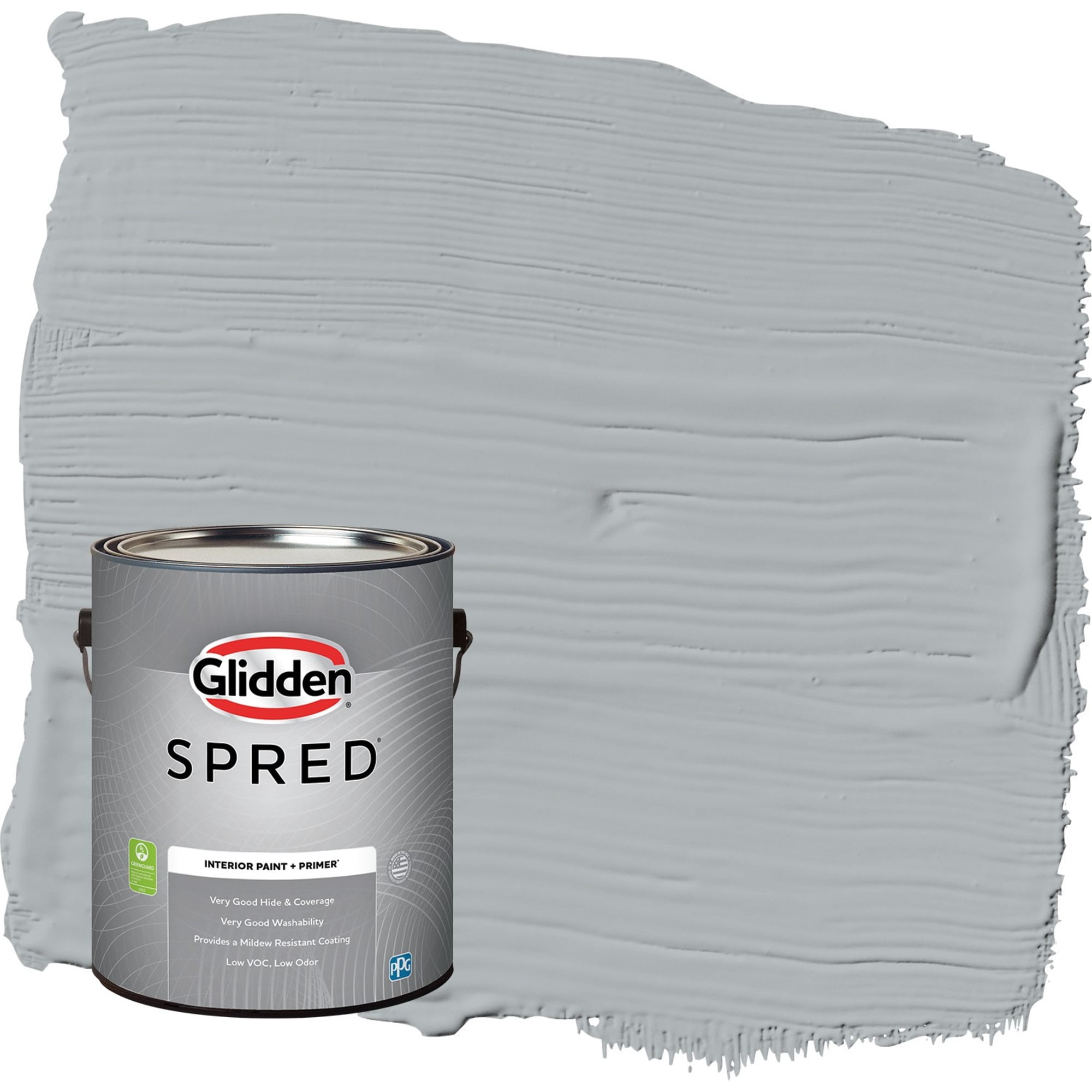 Glidden Spred Stargazer / Gray, Semi-Gloss Interior Paint with Primer, 1 Gallon