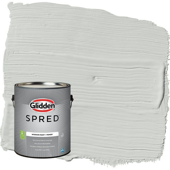 Glidden Spred Tornado / Gray Semi-Gloss Interior Paint with Primer, 1 Gallon