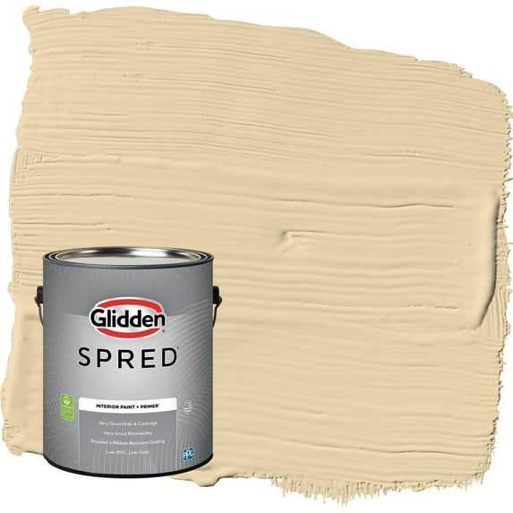 Glidden Spred Tuscan Bread / Beige Semi-Gloss Interior Paint with Primer, 1 Gallon