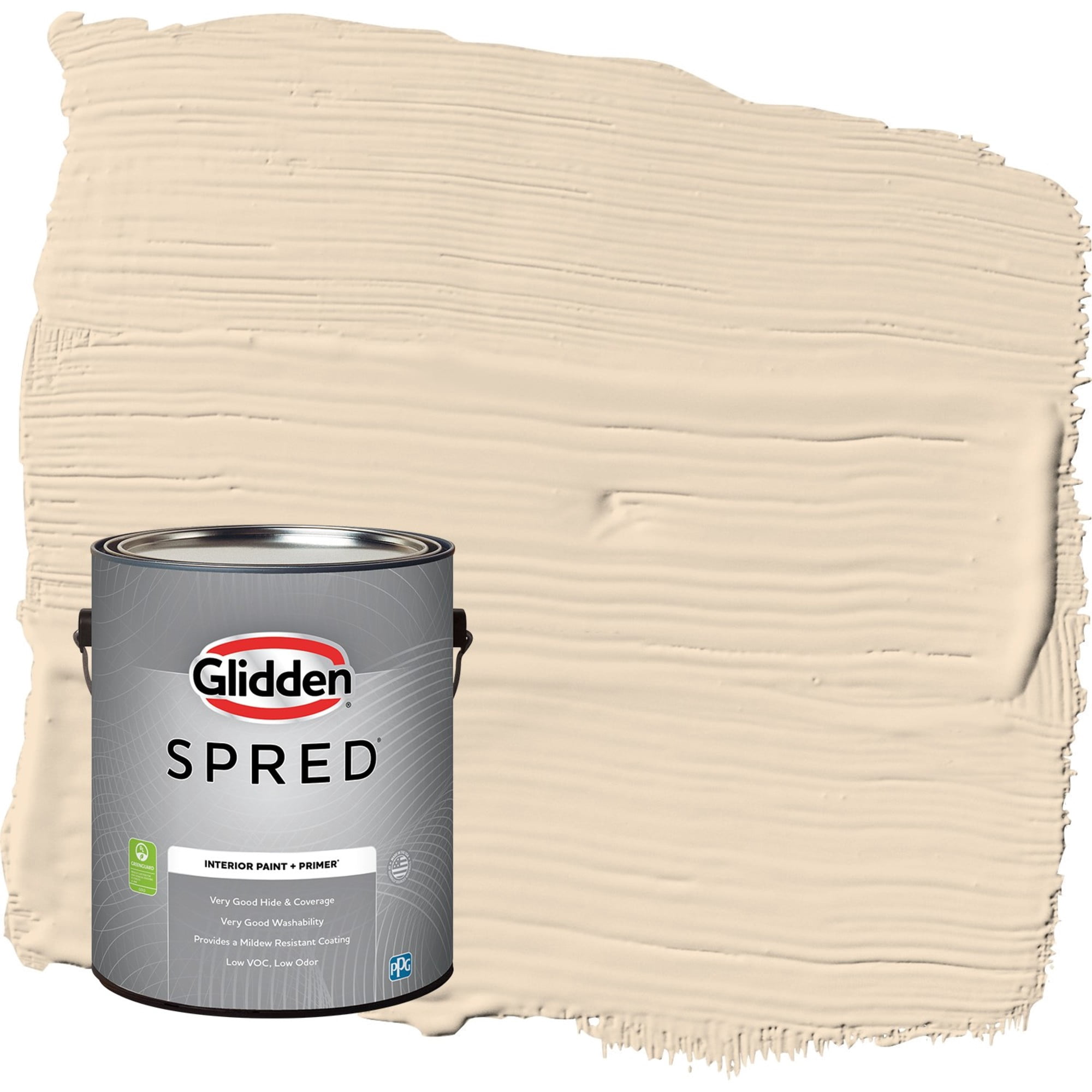 Glidden Spred Antique Parchment / Beige, Eggshell Interior Paint with Primer, 1 Gallon