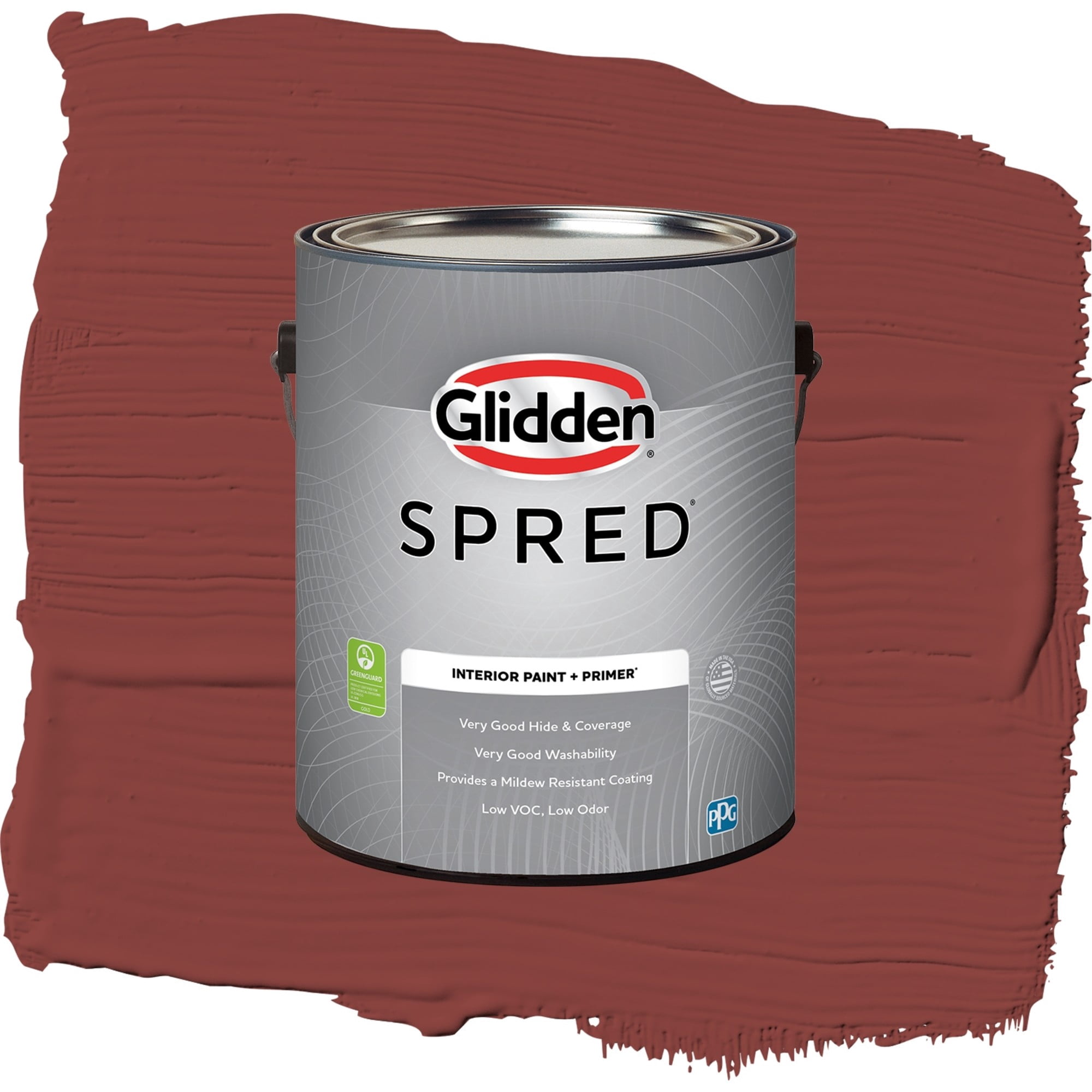 Glidden Spred Brick Dust Flat Interior Paint and Primer, 1 Gallon