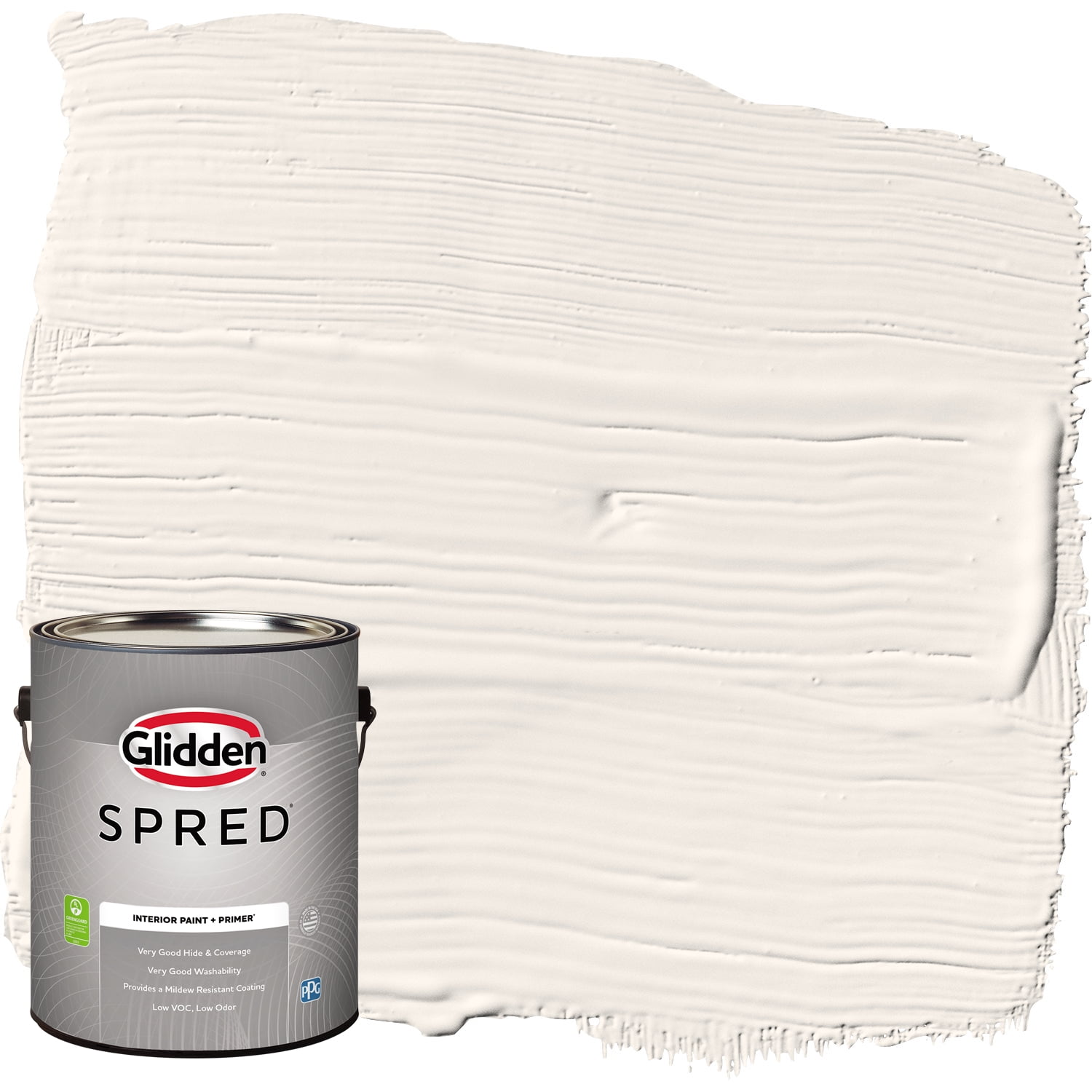 Glidden Spred Grab-N-Go Antique White / Off White Semi-Gloss Interior Paint with Primer, 1 Gallon