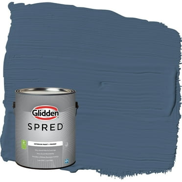 Glidden Spred Grab-N-Go Blue Fjord / Blue Flat Interior Paint with Primer, 1 Gallon