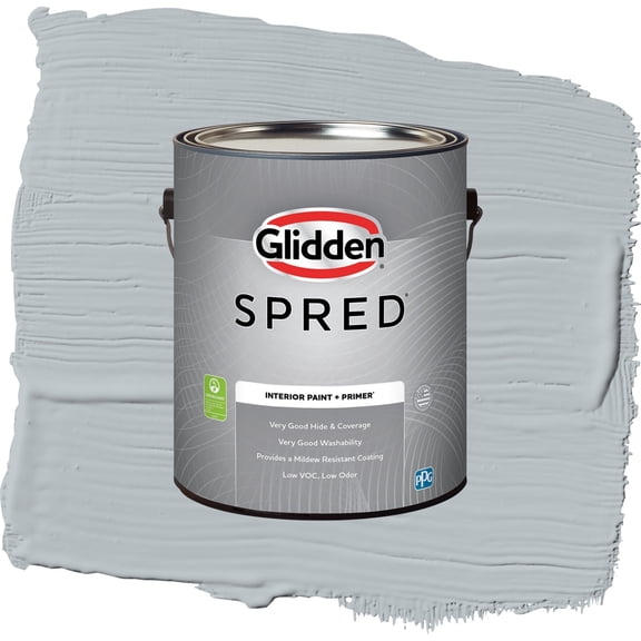 Glidden Spred Gray Frost Eggshell Interior Paint and Primer, 1 Gallon