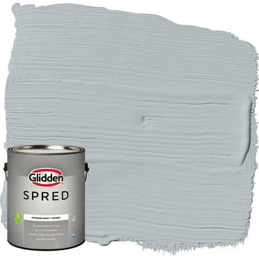 Glidden Spred Grab-N-Go Interior Wall Paint, Gray Frost / Grey, Flat, 1 Gallon