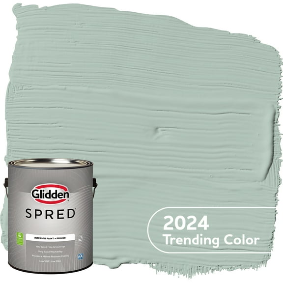 Glidden Spred Interior Paint Aquamarine Dream / Blue, Eggshell, 1 Gallon