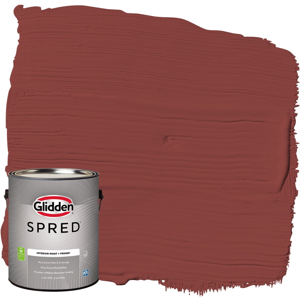 Glidden Spred Interior Paint Brick Dust / Red, Eggshell, 1