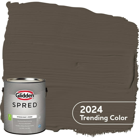 Glidden Spred Interior Paint Cabin Fever / Brown, Semi-Gloss, 1 Gallon