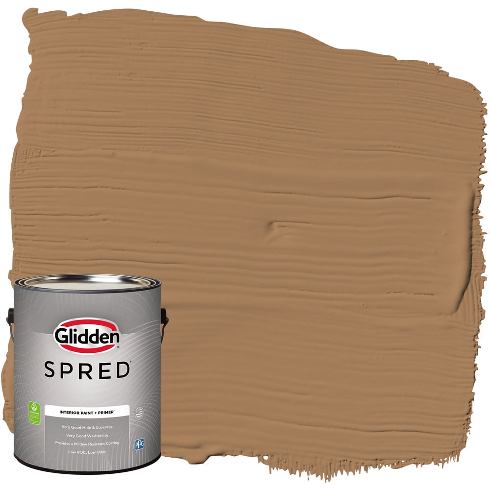 Glidden Spred Interior Paint Cinnamon Crunch / Brown, Eggshell, 1